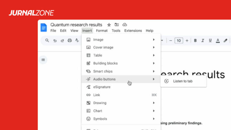 Google Docs meluncurkan fitur audio berbasis AI Gemini