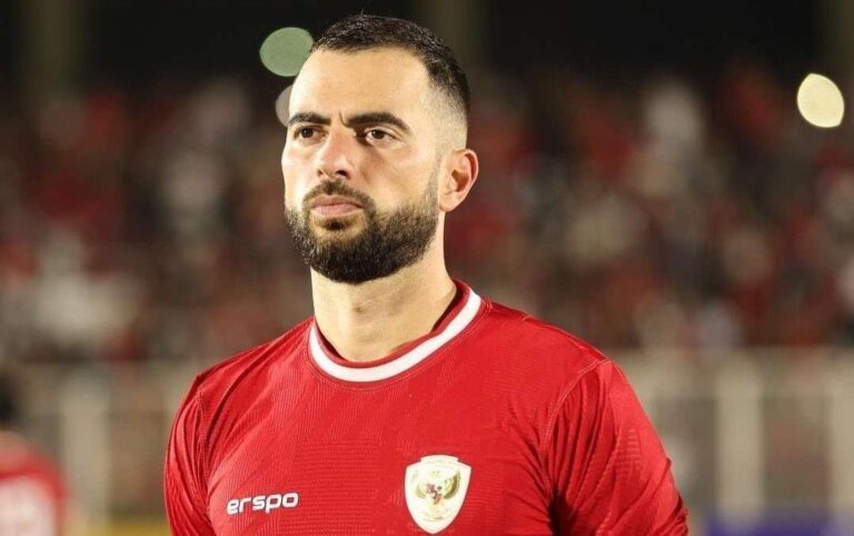 Jordi Amat saat menghadapi Bahrain pada laga Kualifikasi Piala Dunia 2026