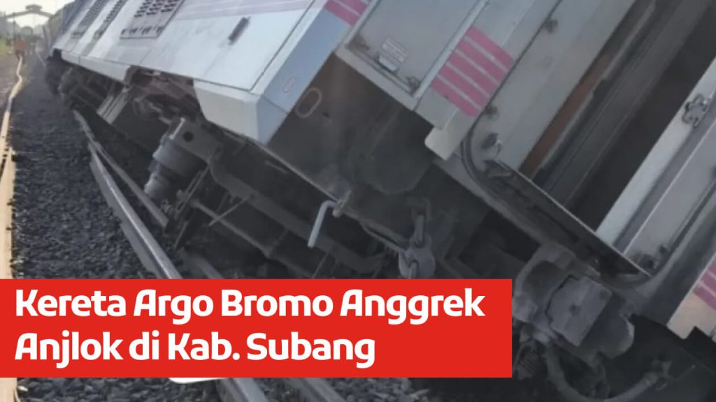 Argo Bromo Anggrek yang Anjlok di Subang. (Foto X)