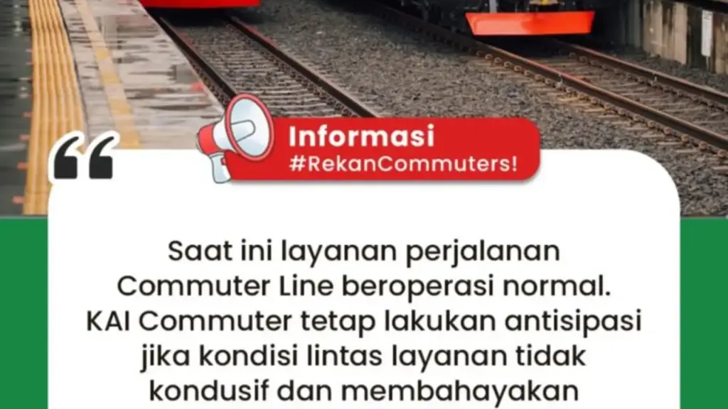 KRL Beroperasi Normal Kembali