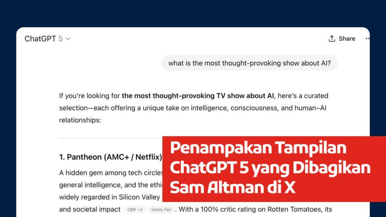 Penampakan Tampilan ChatGPT 5 yang Dibagikan Sam Altman di X