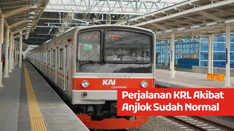 Perjalanan KRL Akibat Anjlok Sudah Normal