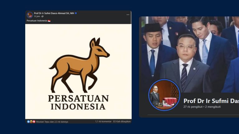 Sufmi Dasco Unggah Logo Kancil, Netizen Ingatkan Dongeng Kancil Curi Timun