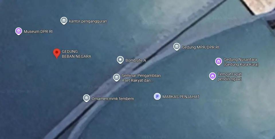 Tangkap Layar dari Google Map
