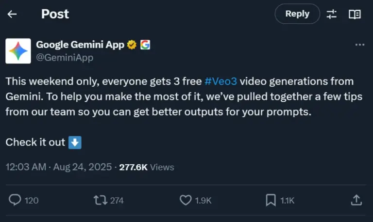 Tips Membuat Video di Gemini AI