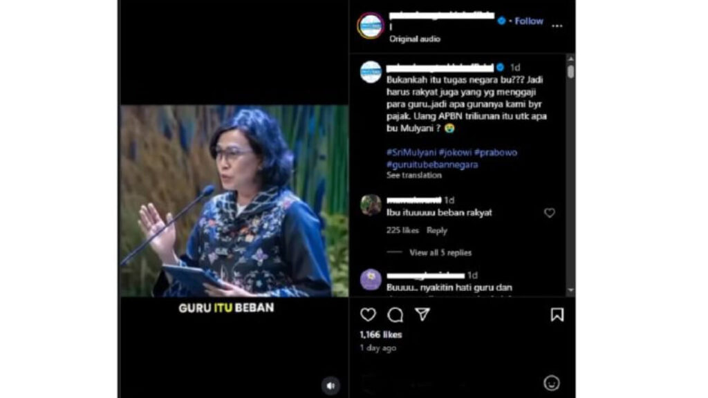 guru beban negara sri mulyani