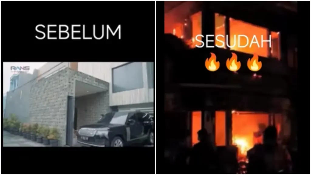 rumah sahroni di bakar