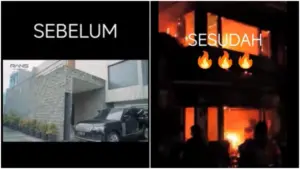 rumah sahroni di bakar