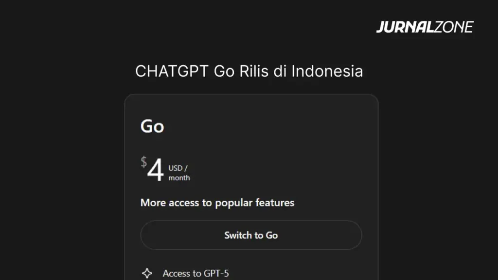 CHATGPT Go Rilis di Indonesia