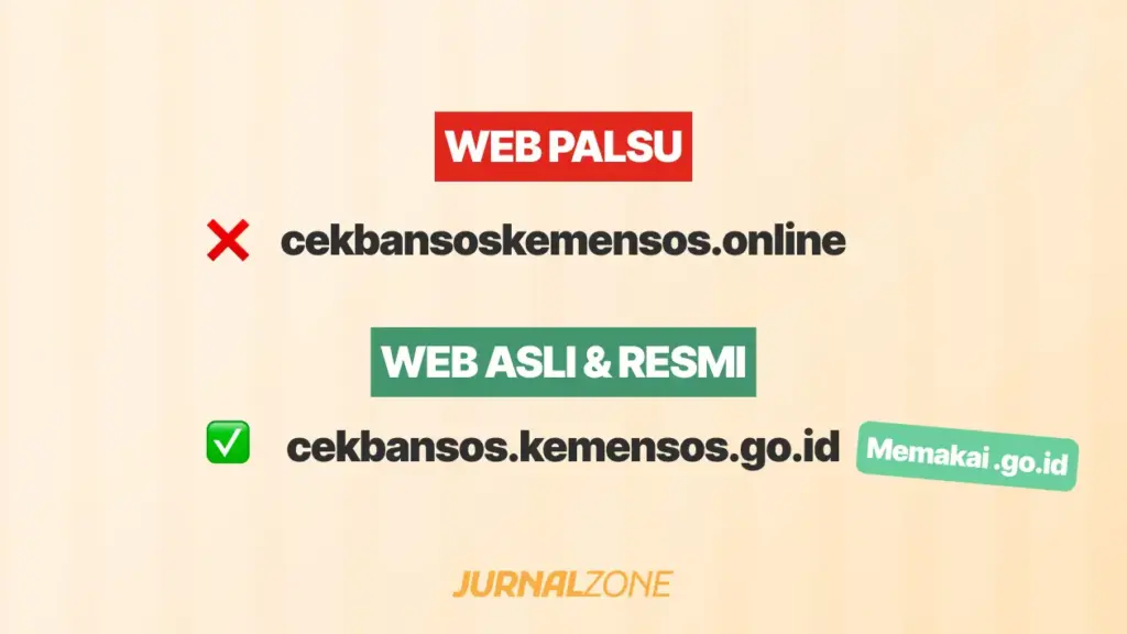 Ciri Ciri Website Cek Bansos Kemensos Asli