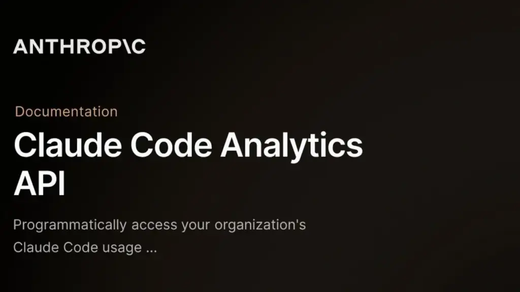 Code Analytics API Claude