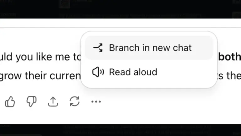 Fitur Branch Conversations di ChatGPT