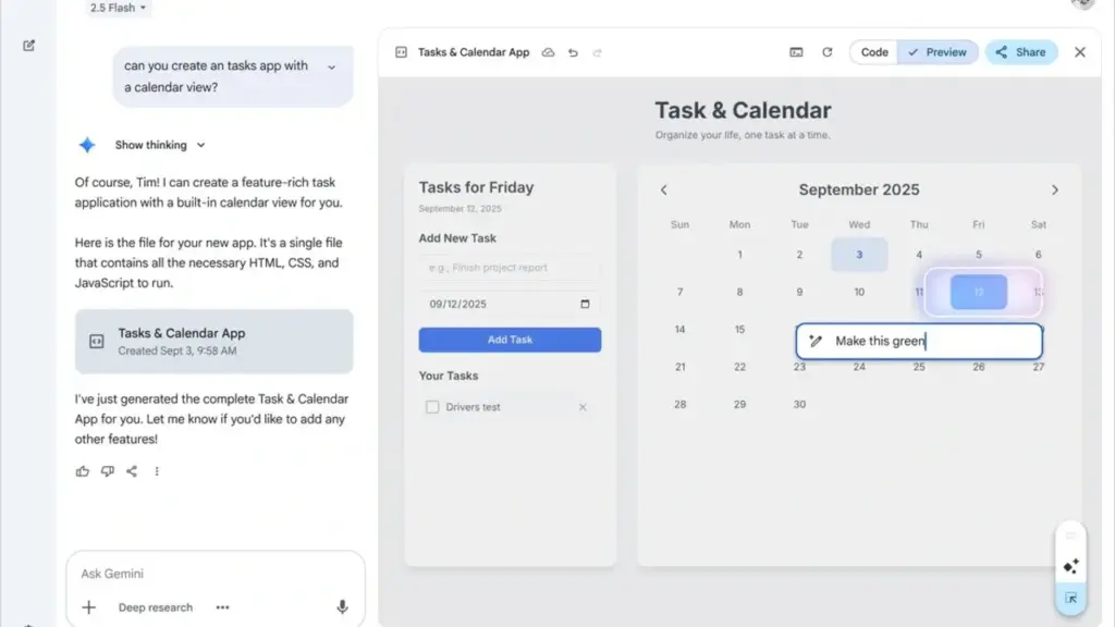 Gemini Canvas Resmi Rilis