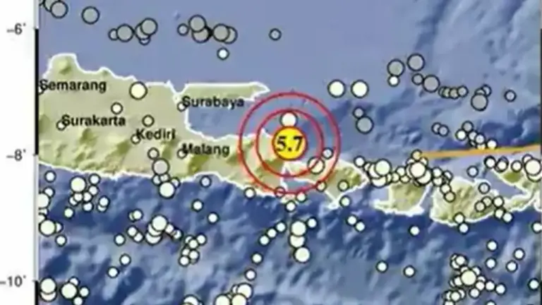 Gempa Hari Ini M 5,7 Guncang Terasa di Banyuwangi