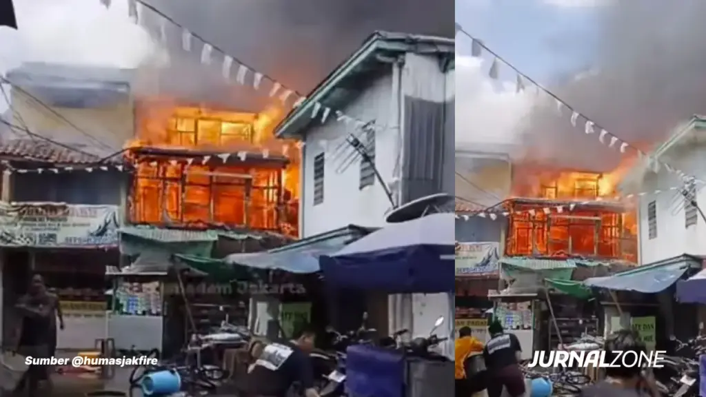 Kebakaran hari ini di taman sari