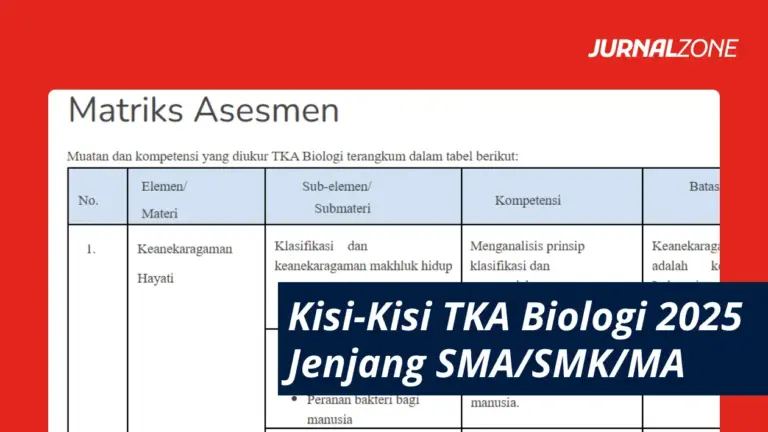 Kisi-Kisi TKA Biologi 2025