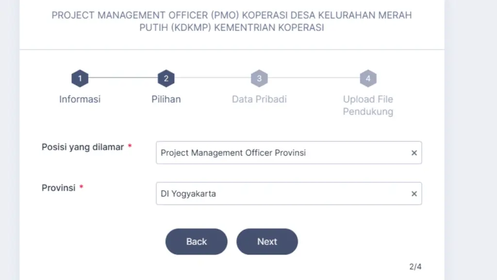 Link Pendaftaran PMO di Kemenkop