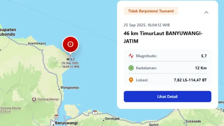 Penyebab Gempa Banyuwangi Hari Ini