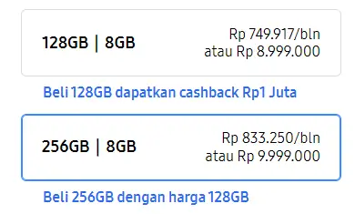 Promo Upgrade Memori