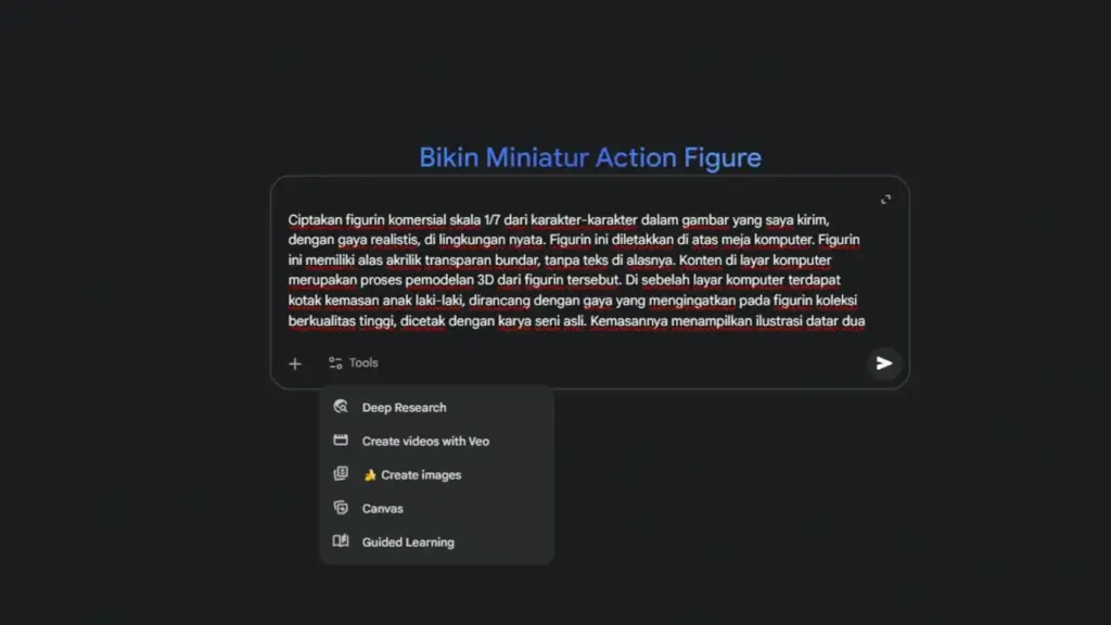 Prompt Gemini AI Action Figure Siap Pakai