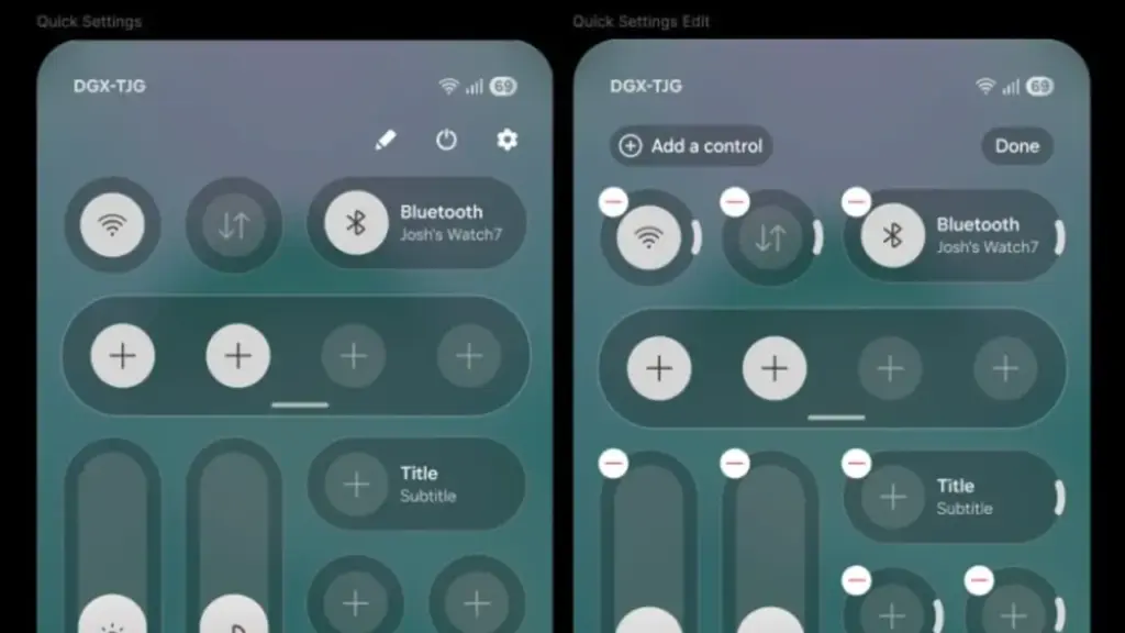 Quick Settings One Ui 8.5