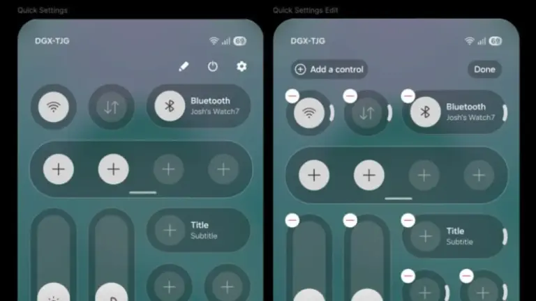 Quick Settings One Ui 8.5