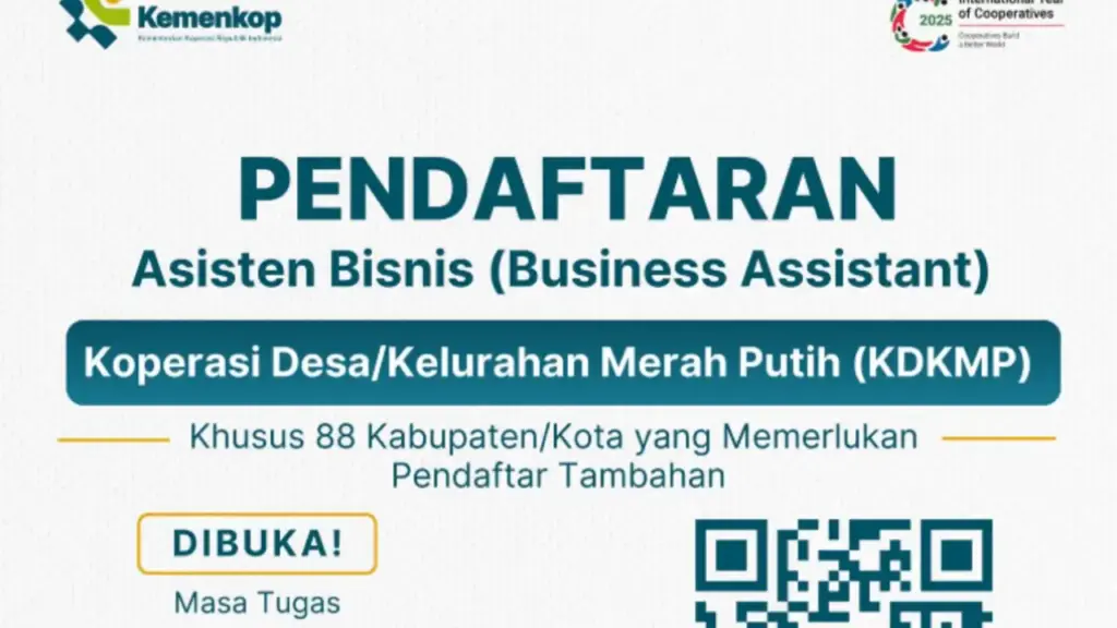 Rekrutmen Asisten Bisnis Kemenkop 2025