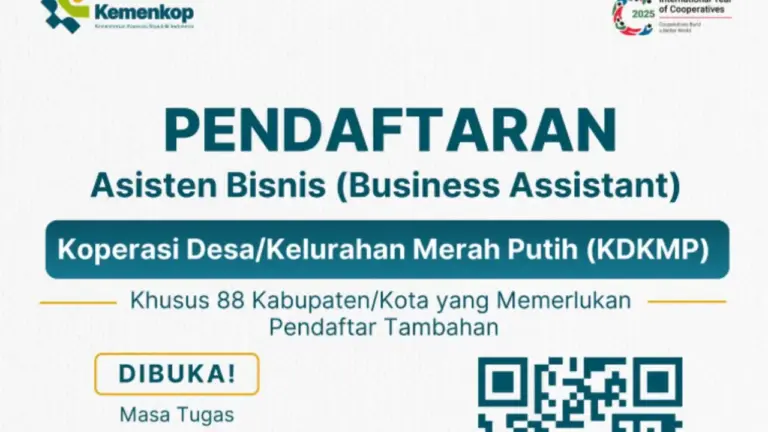 Rekrutmen Asisten Bisnis Kemenkop 2025