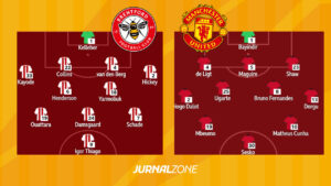 SUSUNAN PEMAIN BRENTFORD VS MAN UNITED