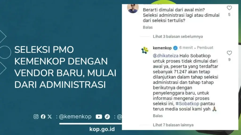 Seleksi PMO Kemenkop Akan Diulang