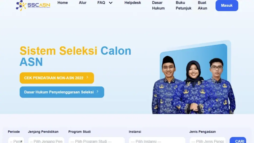 Situs SSCASN.bkn.go.id Berubah