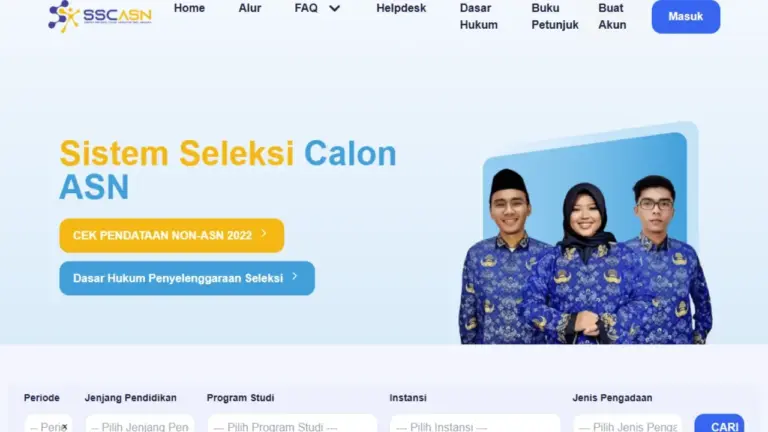 Situs SSCASN.bkn.go.id Berubah