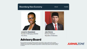 Tampilan Jokowi di Website Bloomberg New Economy