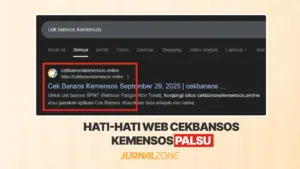 WEB PALSU CEK BANSOS KEMENSOS