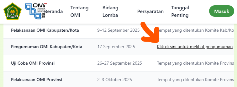 pengumuman omi kemenag