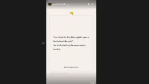 Instastory Putri Anne