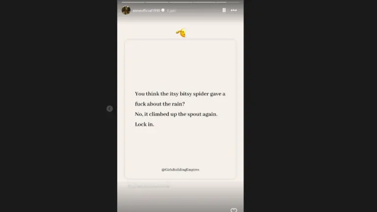 Instastory Putri Anne