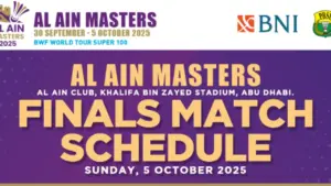 Jadwal Final Al Ain Masters 2025