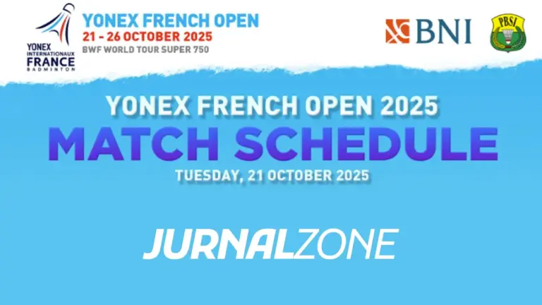 Jadwal French Open 2025 21 Oktober
