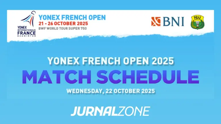 Jadwal French Open 22 Oktober 2025