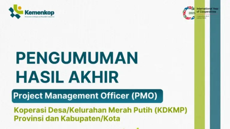 Pengumuman Akhir Seleksi PMO Kemenkop