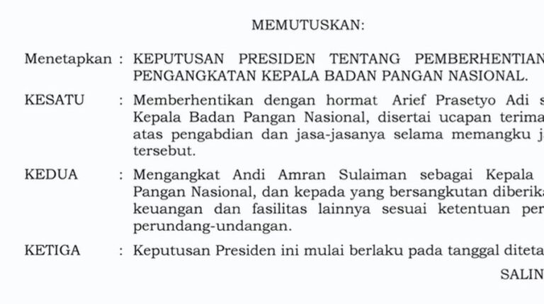 Putusan Presiden RI Nomor 116 p Tahun 2025