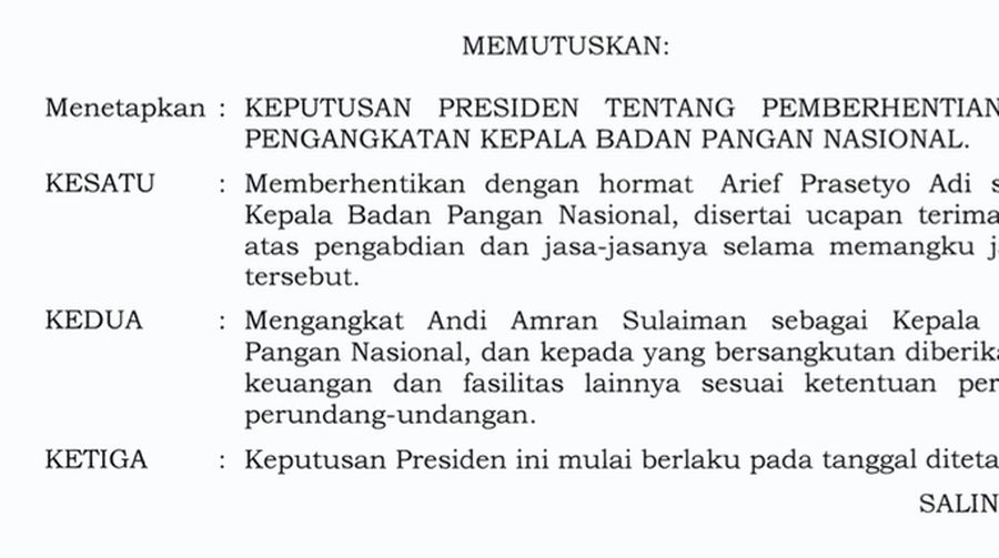 Putusan Presiden RI Nomor 116 p Tahun 2025