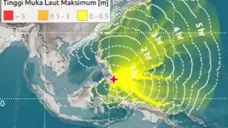 Tsunami Dampak Gempa Sulut