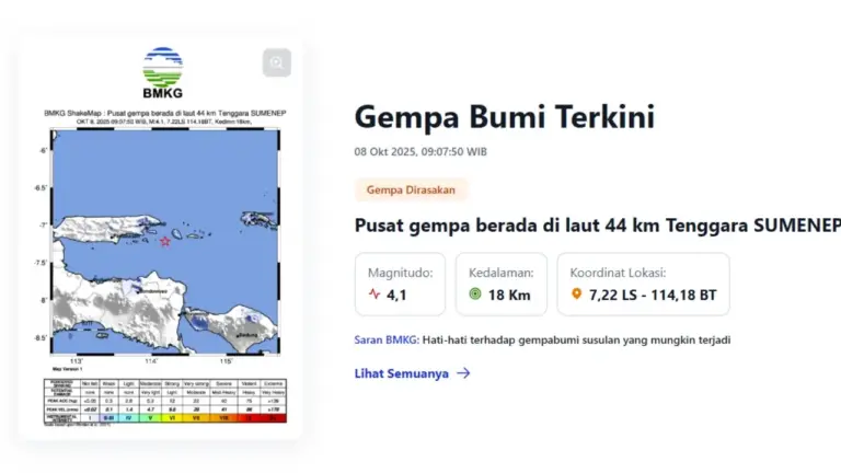 gempa sumenep 8 okt