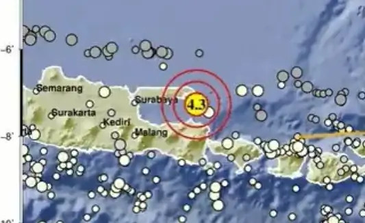gempa susulan M 4.3
