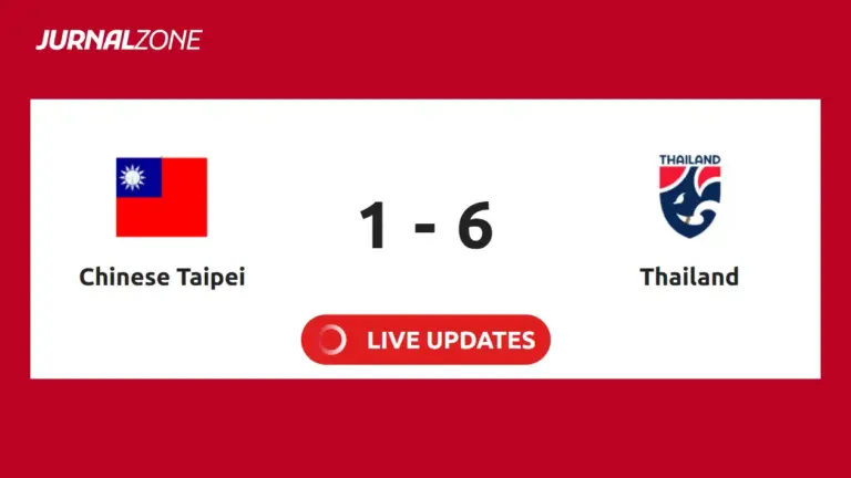 Hasil Thailand vs Chinese Taipei