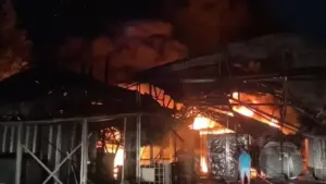 Kebakaran Gudang Oli Bogor