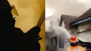 Kebakaran Rumah di Madiun