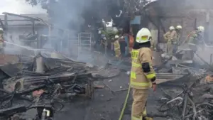 Kebakaran di Grogol Utara